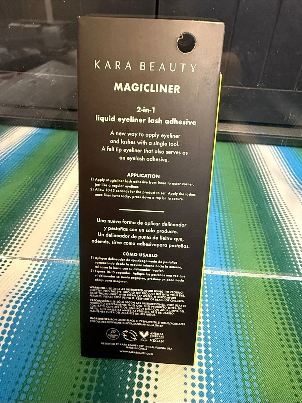 Kara Beauty Magic Liner 2-in-1 Liquid Eyeliner & Lash Adhesive - Black